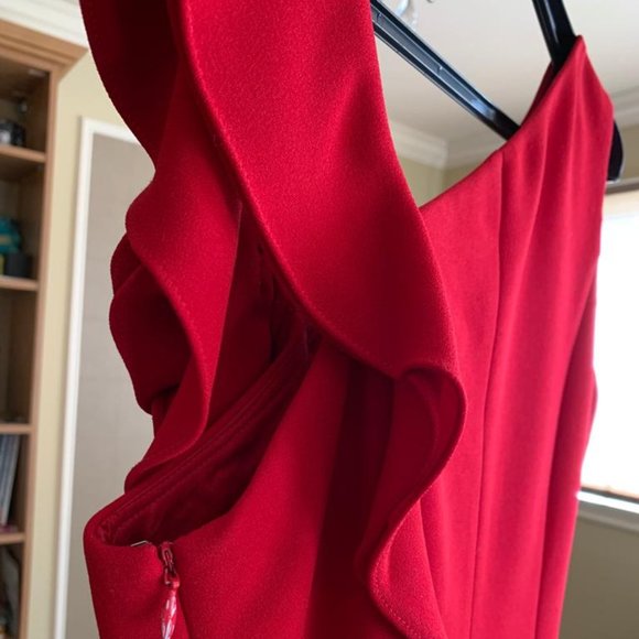 Teri John by Rickie Freeman Red Flower Dress - Picture 9 of 9